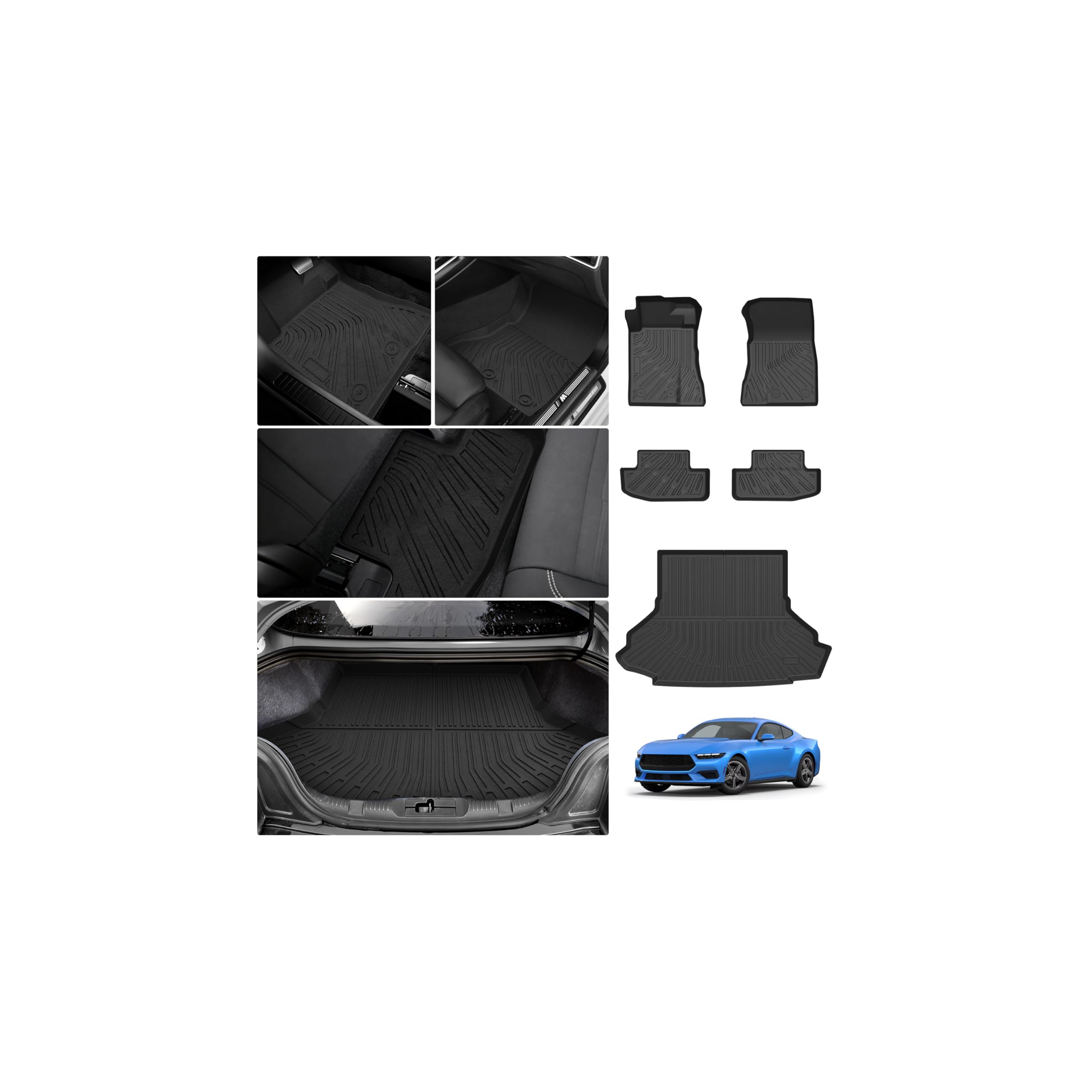 Amazon.com: Mustang Floor Mats - Car Mats for Ford Mustang 2015